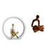 thumbnail image 1 of Estatua de niña,Estatuas de mujeres y niñas,figuritas decorativas elegantes,Escultura de arte abstracto,regalo creativo y moderno para el hogar.,Figura de pensador abstracto,Estatua de, 1 of 8