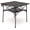 Brown, variant on Sunnyfeel Aluminum Folding Camping Table, 27" Square Table, Lightweight Portable Roll-Up with Storage Net, Gray