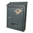 thumbnail image 1 of Wall Mount Mailbox Front Door with Key Locking Mailbox Metal Outdoor Decor Porch grey, 1 of 9