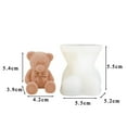 thumbnail image 7 of Clearance! Hilingoto Cake Mould, Diy 3D Ice Bear Coffee Silicone Mold, Bear Toy Tools Ice Cake Kitchen Shape 3D Silicone Fondant Diy Kitchen，Dining Bar 3.1X2.8X1.6Inch Christmas Sale, 7 of 7