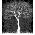 thumbnail image 3 of Ambesonne Tree Duvet Cover Sets, Modern Art Pattern Boho, 2-Twin, Grey White, 3 of 3