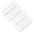 thumbnail image 4 of Binding Rings, Hold 60 Sheets Paper Segmented Design Plastic Binding Rings Transparent Material  For Office Supplies For School Use Transparent White,Transparent Black,Transparent, 4 of 8