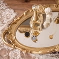 thumbnail image 2 of XIBUFE 2026 New Vintage Decorative Gold Framed Mirror,Small Antique Oval Wall Hanging Mirror - Small - Vintage Mirrors for Wall for Home,Bedroom,Bathroom,Hallway,Office (Gold), 2 of 7