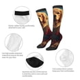 thumbnail image 3 of Naloa Meditating Golden Retriever Thigh High Socks Extra Long Stretchy Sock Women Over Knee High Opaque Stocking Daily Wear, 3 of 6