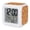 Burnt Orange, variant on Spring Floral Digital Alarm Clock for Bedrooms, Smart LED Alarm Clock with 7 Color Changing Night Light, Rustic Flowers Botanical Beige Silent Wake Up Clocks for Sleep Study Cooking 3.2"x3.2"
