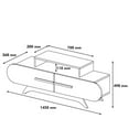 thumbnail image 4 of Hommy Craft - Rose - Walnut,Yellow TV Stand, 4 of 4