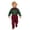 A02-Green, variant on Toddler Boys Long Sleeve Cartoon Print T-Shirt Top with Suspenders Pants Set, Christmas Gentleman Outfit for Kids Formal Occasions