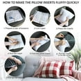 thumbnail image 4 of Rellenos de almohadas decorativas para cojines de sofá, microfibra de poliéster personalizable y cómoda, 20 x 20 pulgadas, envasado al vacío, alternativa al plumón para uso en interiores, relleno de, 4 of 6