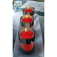 thumbnail image 2 of Hyoola 3 x 9 Red Unscented European Made Pillar Candles, Dripless Paraffin Wax with Smokeless Cotton Wicks, 4-Pack, 2 of 5