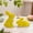 Yellow, variant on Sktrjpolfis 2pcs Easter Bunny Figurines Resin Rabbit Desktop Ornament for Living Room Spring Easter Decor
