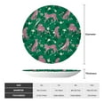 thumbnail image 2 of Yiaed Tropical Leopard Print Bone China Decorative Plate Ceramic Dinner Plates Art Crafts with Display Stand-8in, 2 of 6