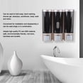 thumbnail image 1 of Dispensador De Jabón, Transparente, 3 Cabezales, 200 Ml, Dispensador De Jabón Líquido, Contenedor De Loción Para Banco, Hotel, Centro Comercial Para Cocina Y Baño, 1 of 7