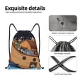 thumbnail image 4 of Sikiie Ocean Scene with Noah's Ark Drawstring Backpack Drawstring Bags, Draw String Back Bag for Sports, Gym, Travel, Swimming, Beach-Small, 4 of 6
