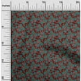 thumbnail image 1 of oneOone Viscose Chiffon Fabric Leaves & Floral Block Print Sewing Fabric BTY 42 Inch Wide, 1 of 4