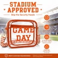 thumbnail image 5 of Game Day Clear Bag for Stadium Events, Clear Crossbody Purse for Women, Small Stadium Bag for Concerts and Sports,Orange, 5 of 6
