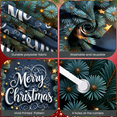 thumbnail image 3 of Decorative Design Christmas Banner Green Fir Golden Stars Merry Celebration for Holiday Party Indoor Decoration Winter Festivities, 3 of 9