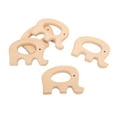 thumbnail image 4 of Baby , Sturdy Durable Wood Teething Rings   Impact Resistance Natural Beech  For DIY Accessories For Baby Development Elephant, 4 of 8