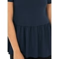 thumbnail image 4 of Wright's Womens Short Sleeve Peplum Waist Top, 4 of 4