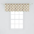 thumbnail image 2 of Parrot Window Valance Pack of 2, Continuous Watercolor Singing Exotic Birds with Flower Blossoms Print, Rod Pocket Curtain Valances for Kitchen Bedroom, 54" X 18", Mustard and Multicolor, by Ambesonne, 2 of 4