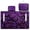 Purple Bat Print, variant on COEQINE Quilted Golf Cart Seat Cover, Folds Like a Bag with Handle for Easy Carry, Universal Fit 51.2"x30.3" for EZGO Yamaha Club Car 2-Seaters, 4 Pockets, Beach Sea Turtle Starfish