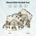 thumbnail image 6 of Balery Horses Grazing On Meadow Sun Hats for Men Women Bucket Hat UPF 50+ Buckey Hat Boonie Hat Foldable UV Protection Hiking Beach Fishing Summer, 6 of 9