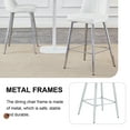 thumbnail image 3 of Ciphrias 39.3 Inch White PU Bar Stools Set of 2 for Kitchen Counter, 3 of 8
