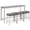 Grey+White, variant on Jopath Counter Height Table Set of 4, Dining Bar Table and Stool Set with Power Outlet,Country Bar Table Set with 3 Padded Stools,Wood Top Pub Table for Living Room, Dining Room, Game Room,Light Oak