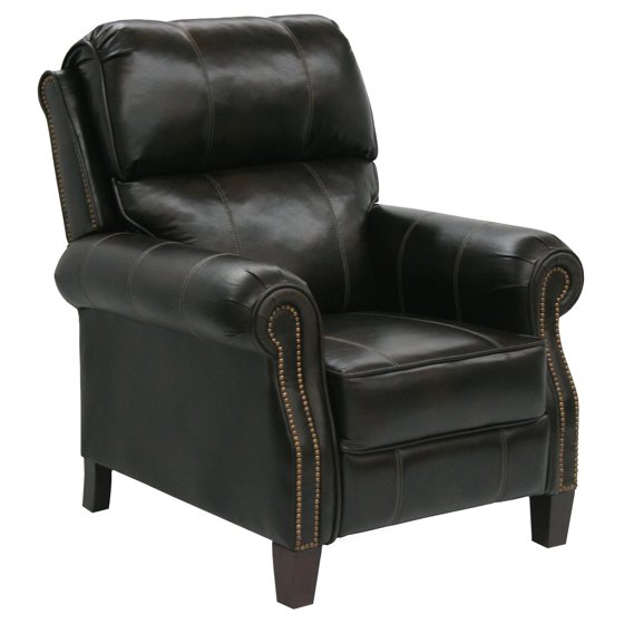 Catnapper Frazier Leather Push Back Recliner with Nailheads