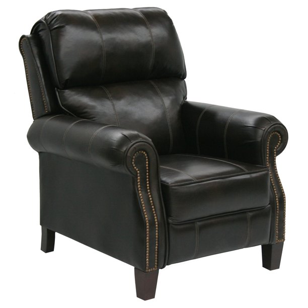 Catnapper Frazier Leather Push Back Recliner with Nailheads Walmart