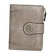 thumbnail image 5 of Cartera para mujer, tarjetero de piel sintética, monedero de regalo para citas, compras y negocios. Gris, 5 of 9