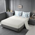 thumbnail image 3 of meiyoeat Abstract Geometric Plaid 7pcs Queen Bedding For Kids,Modern 3D Grid Print Bedding Comforter Set Queen For Adults,Light Gray Reversible, 3 of 7