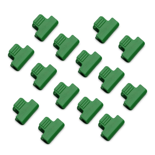 Naiovety 100 Piezas Abrazaderas Clips Estacas para Invernadero Manguera Sombreado de Vegetales Varilla de Malla Refugios a Presión para Cobertizo carpas pequeña cabeza única Naiovety OD020814-01B