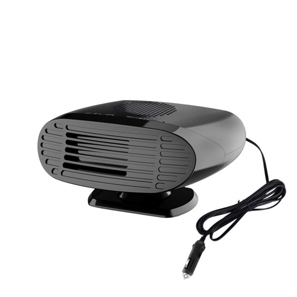 Uuiauoio 24V Car Heater and Defroster with Dual Function Cooling Fan, 150W-200W Portable Windscreen Demister for Vehicle Interior, Instant Warm Air or Cool Breeze,24V Plug-in Automotive