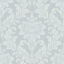 Advantage Galois Light Blue Damask Wallpaper