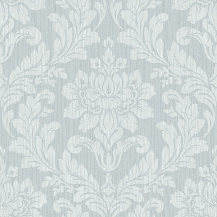 Advantage Galois Light Blue Damask Wallpaper