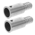 thumbnail image 1 of LOLIPPYY 2Pcs Metal Threaded Extension Pole Adapter Tips for Brooms Mops and Brushes Silver Alloy, 1 of 8