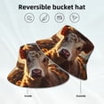 thumbnail image 2 of Cauagu Sunset Sunflower Small Cow for Unisex Bucket Hat,Outdoor Summer Beach Fishing Sun Hat Hot Summer Reflective Bucket Hat Fun Outdoor Vacation Hat for Men and Women, 2 of 6