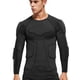 thumbnail image 3 of Zicac Camisa Acolchada De Compresión Deportiva Para Hombre, Protector Contra Erupciones, Equipo Protector De Fútbol Y Baloncesto, Protectores De Costillas En El Pecho (Negro Ee. Uu.: M), 3 of 5