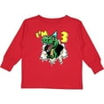 thumbnail image 3 of Inktastic I'm 3 Dinosaur Boys or Girls Long Sleeve Toddler T-Shirt, 3 of 5