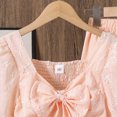 thumbnail image 6 of NOLDARES Baby Kids Girls 2pcs Fall Winter Clothes Set Long Sleeve Cute Print Crewneck Tee and Elastic Waist Joggers Outfits Clothing(Red,10-11 Y), 6 of 7