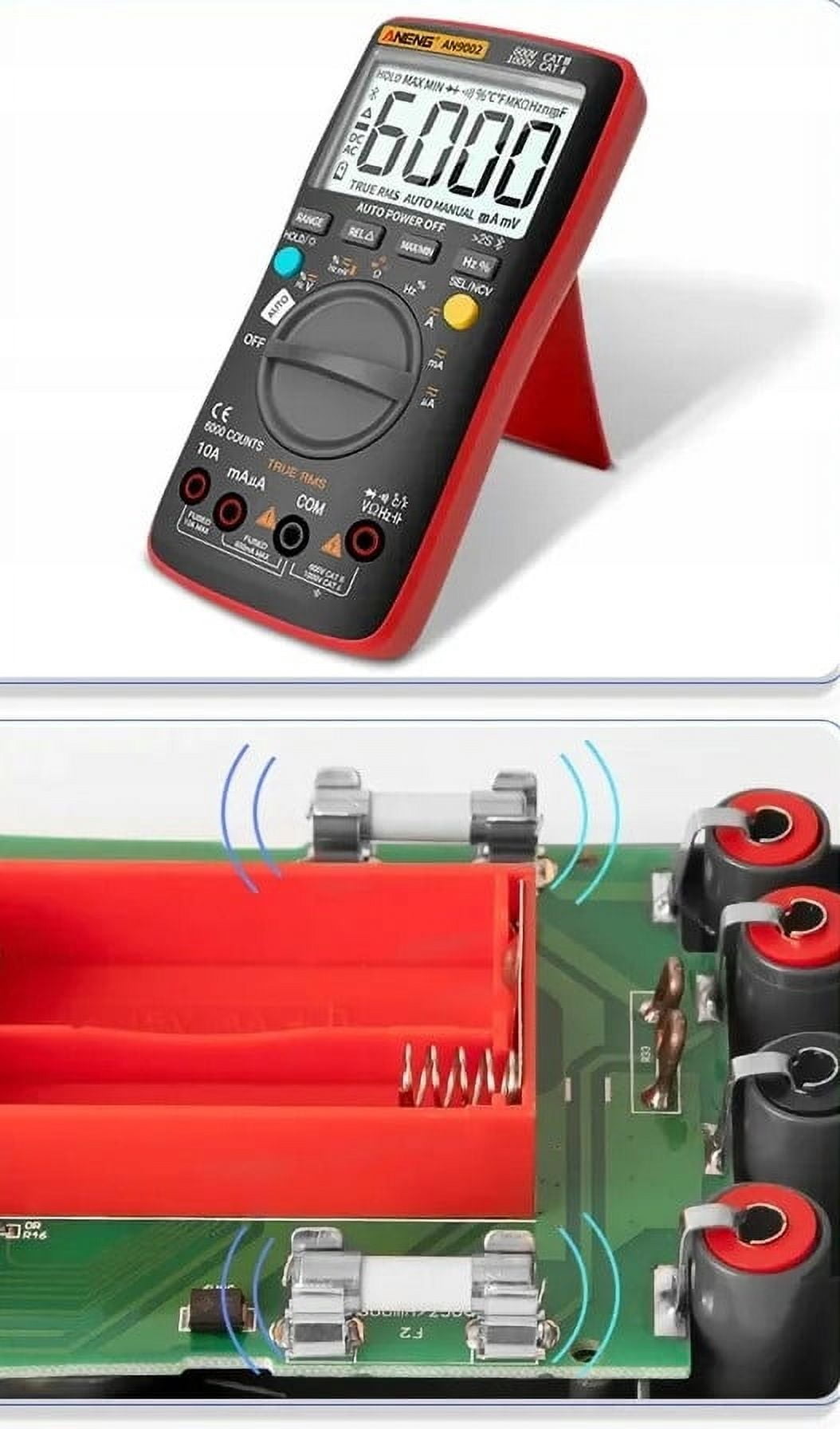 Bluetooth APP intelligent anti-burn multimeter anti-burn remote data monitoring online resistance power