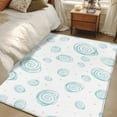 thumbnail image 4 of 2.7'x5' Area Rugs, Turquoise Conch Coastal Indoor Outdoor Area Rug for Living Room Bedroom, Nautical Summer Beach Ocean Sea Washable Bathroom Rugs Kitchen Floor Carpet Mats Home Decor Aesthetic, 4 of 8