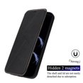 thumbnail image 2 of For Iphone 16 Plus Magnetic Armor Series Rfid Card Slots Leather Phone, iPhone 13 Pro Max, 2 of 8