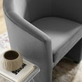 thumbnail image 6 of Modway Divulge Performance Velvet Arm Chair and Ottoman Set in Gray, 6 of 7