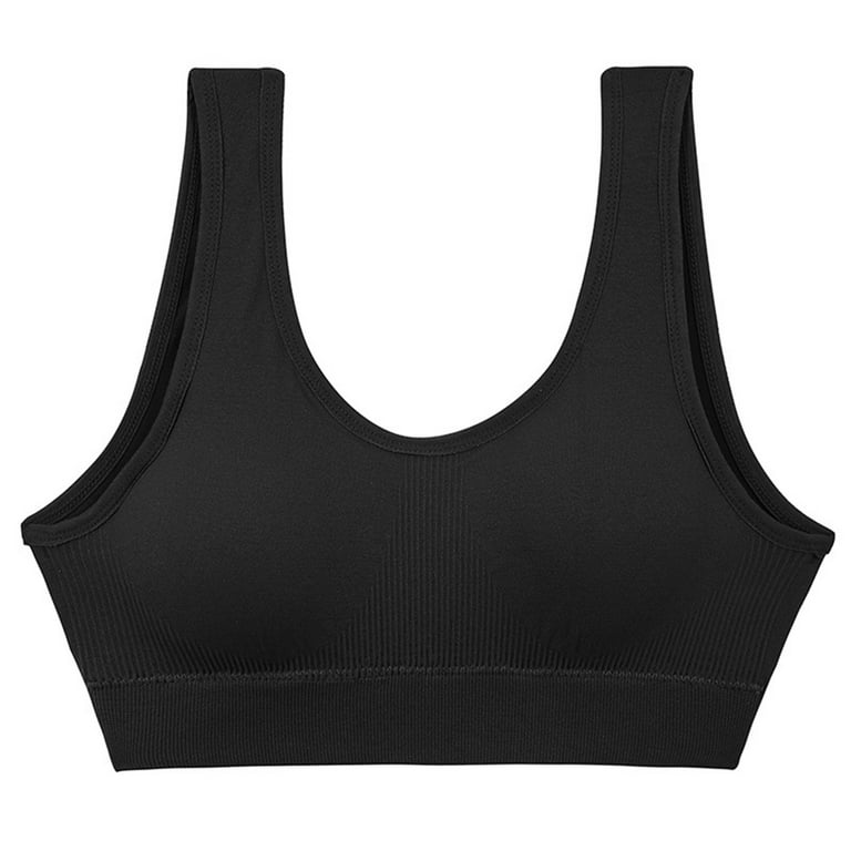 SZXZYGS Underoutfit Bras for Women Women's Beautiful Back Bra without Steel  Ring Tube Top Underwear Plus To Increase Glare Bottom Gather Sports Vest 