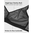 thumbnail image 3 of DELIMIRA Women's Cosnufy Sheer Mesh Bra Wireless Full Coverage Plus Size Unlined Bras, 3 of 5