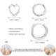 thumbnail image 4 of Set de pendientes Huggie Hoop ALEXCRAFT en oro blanco para mujer, 4 of 7