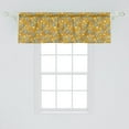 thumbnail image 2 of Ambesonne Floral Window Valance, Retro Daisies and Poppies, 54" X 18", Dark Yellow Purpleblue, 2 of 3