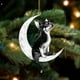 thumbnail image 3 of 1pc, Christmas Decoration Christmas Tree Pendant, Moon Dog Car Rearview Mirror Bag Pendant, New Year Gift Scene Decor, Room Decor, Home Decor, Window Decor Pendant, Holiday Party Decor (With Rope), 3 of 5