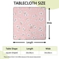 thumbnail image 2 of Square Tablecloth with Elastic Edges 34 * 34 Inch Waterproof Pioneer Colorful Floral Table Cover Washable Indoor and Outdoor for Party Kitchen Dinner Banquet Patio Picnic, 2 of 6